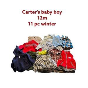 Baby Bundle Carter's Boy 12m 11 pc Winter #D173